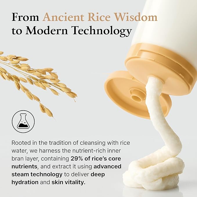 FULLY Rice-Dough Mask Cleanser, Hydrating Mask, Nourishing, Low-pH Formula, Clear Pores, Face Wash, Dry & Sensitive Skin, Vegan Korean Skincare 4.39 fl.oz