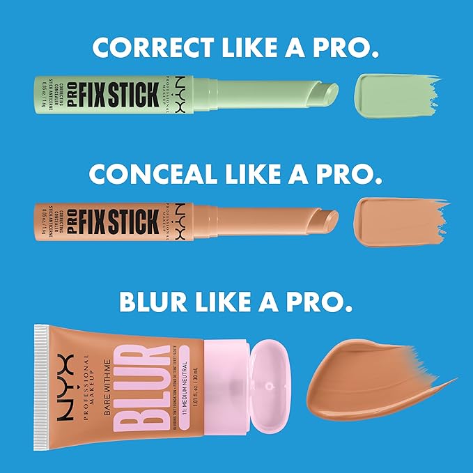 NYX PROFESSIONAL MAKEUP Pro Fix Stick Correcting Concealer, Buildable Medium Coverage Concealer Stick - Pink