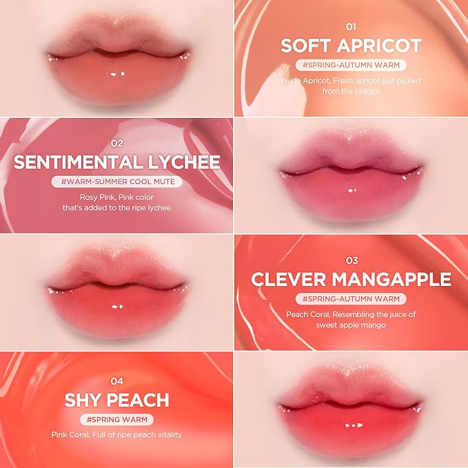 lilybyred Bloody Liar Coating Tint | Korean Glossy Lip Stain, Vivid & Juicy Color, Syrupy Shine, Moisturizing, Long-Lasting & Smudge-Proof, Non-Sticky, Lightweight, 0.14 oz. (02 Sentimental Lychee)
