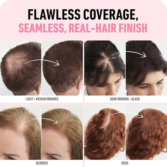 Boldify Hair Fibers Color Sample Kit - Fill In Thinning and Fine Hair for an Instantly Fuller, Thicker Look - 14 Shades for Women & Men - Light + Medium Browns