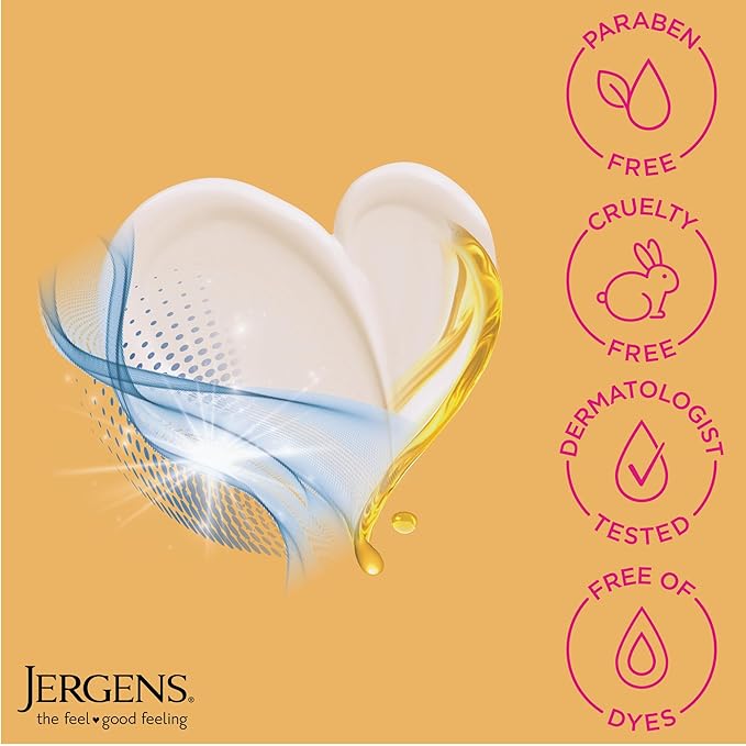 Jergens Skin Firming Body Lotion for Dry to Extra Dry Skin, Skin Tightening Cream with Collagen and Elastin, Hydralucence Blend Formula, 16.8 oz