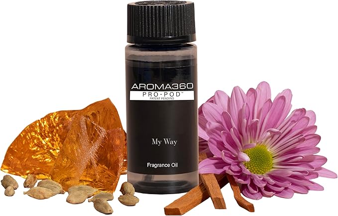 Aroma360 | My Way Pro-Pod Oil Blend | Luxury Hotel Inspired Diffuser Oil | Aromatherapy Scent Diffuser Oil | Tuscan Leather, Sandalwood and Iris 1.7 fl oz, 50 mL