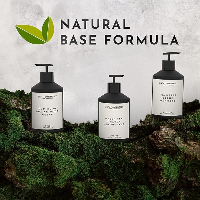 ENVIRONMENT Inspired by 5-Star Hotels DBCH Lotion, 300ml Luxury Scented Lotion (Green Tea | Orange | Lemongrass) Bathroom Luxury, Men & Women High-End Body Lotion, Hand Cream, Dry Skin Treatment