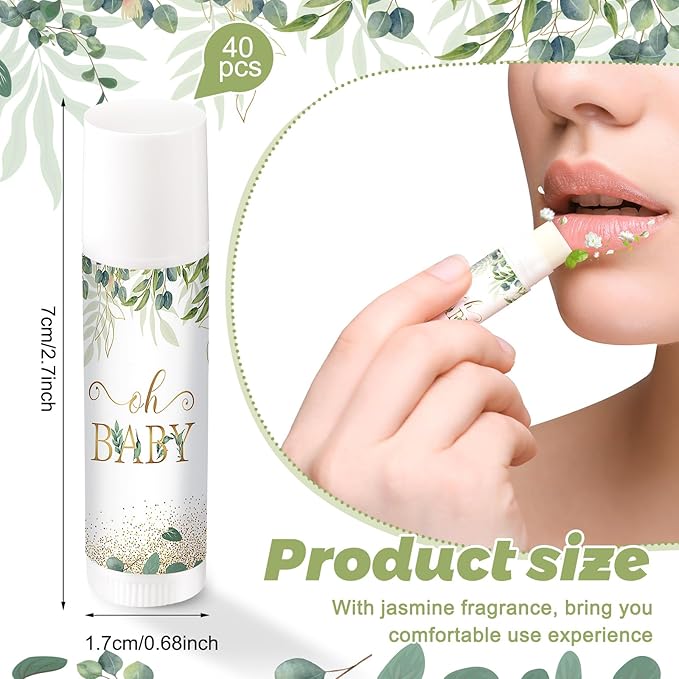 40 Pieces Lip Balm Bulk Baby (Leaves)