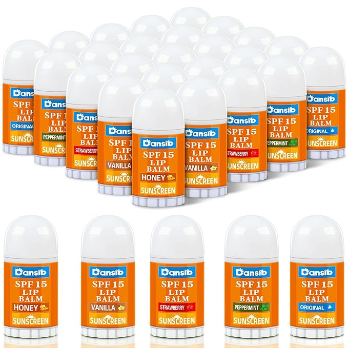 25 Pcs Mini Sunscreen Lip Balms