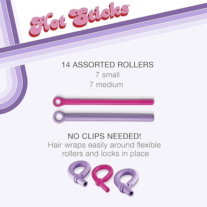 Conair Silicone Hot Rollers for Long, Medium, and All Hair - Hair Curler - No Hair Roller Clips Needed