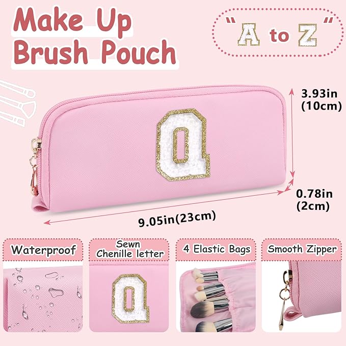 2pack personalized initial letter makeup