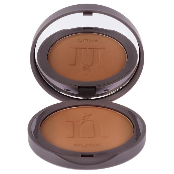 PUPA Milano Natural Side Bronzing Powder 002 Natural Bronze - Add Warmth and Glow to Skin - Easy Blending Bronzer Contour Makeup Powder to Brighten Complexion - Natural Formula - 0.28 oz