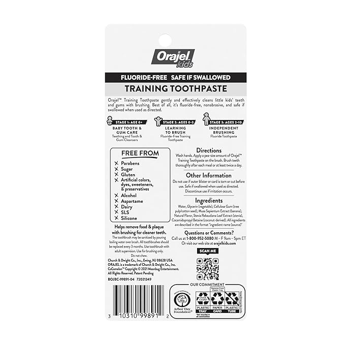 Orajel CoComelon Toddler Battery Powered Training Pack with 1.0oz Paste and Manual Brush (Pack of 2)