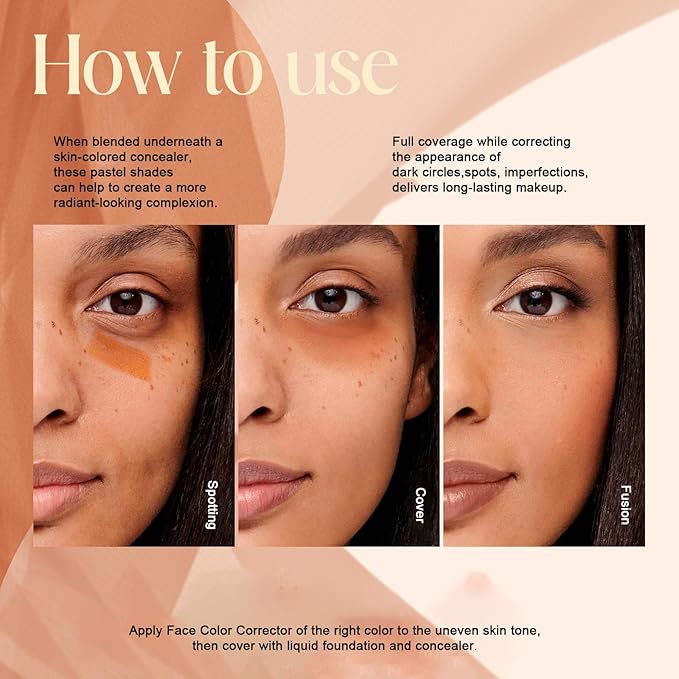 Cream Concealer Palette/Blush Palette Kit, 2 In One Blendable Blush Concealer Contour Set with 11 Pcs Complete Makeup Brush and Storage Bag, High Impact Buildable Color, Vegan & Cruelty Free