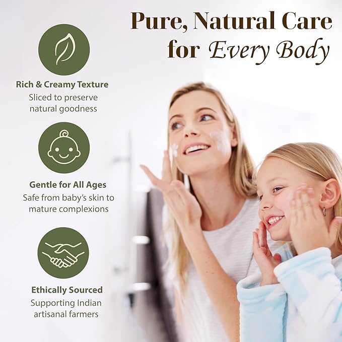 era of nature Organic Unrefined Raw Mango Body Butter Block 16oz - Moisturizing Mango Seed Raw Butter Bar for Skin & Hair, DIY Lip Balm Base, Cream, Soap & Lotion Making Supplies, Personal Skincare