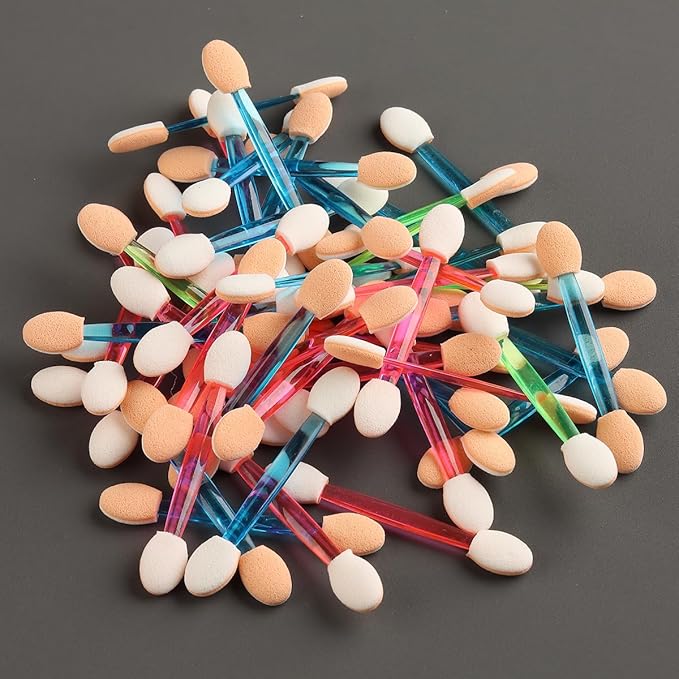 Chrome Nail Powder Applicator Brushes,