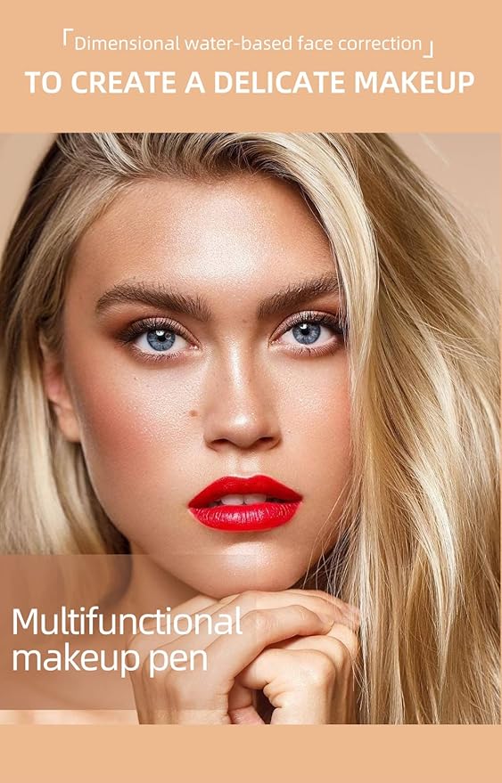 2 Colors Liquid Contour Beauty Wand, Highlighter and Blend. (3#/4#)