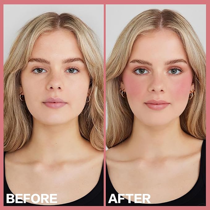 2Pcs Cream Blush Makeup Stick,Monochromatic Multi-Stick Face Blush