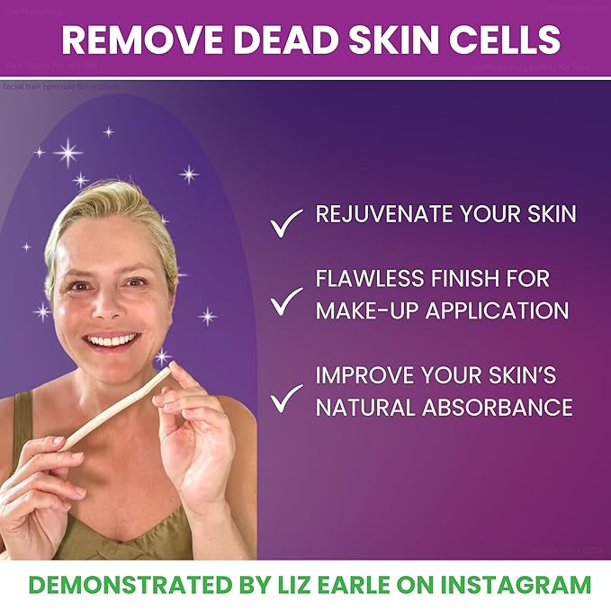 Dermaplaning Tool for Face – Removes Peach Fuzz & Exfoliates Skin | Dermaplane Blade | Facial Razors for Women | Derma Razor | Facial Razor | Face Shaver for Women | Microblade