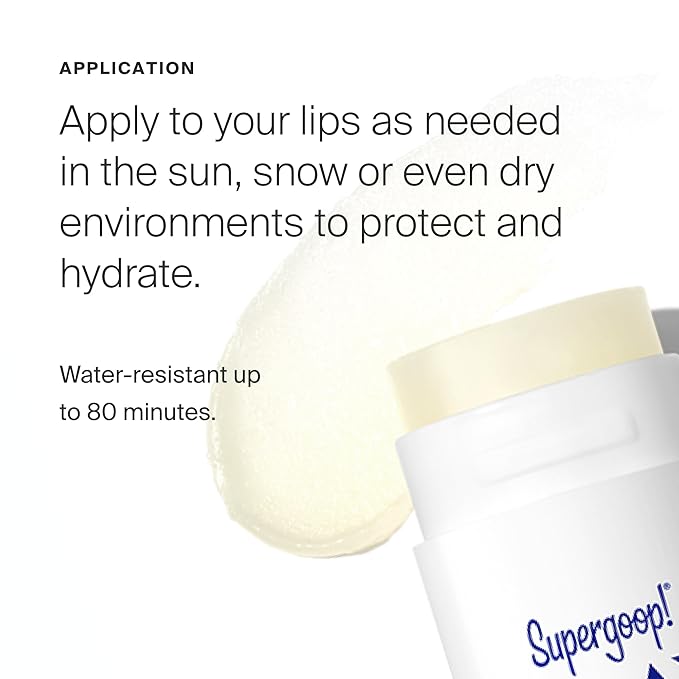 Supergoop! PLAY Lip Shield SPF 30 with Strawberry - Pack of 2 - Moisturizing Lip Treatment for Dry Cracked Lips - Clean Ingredients & Broad Spectrum UV Protection