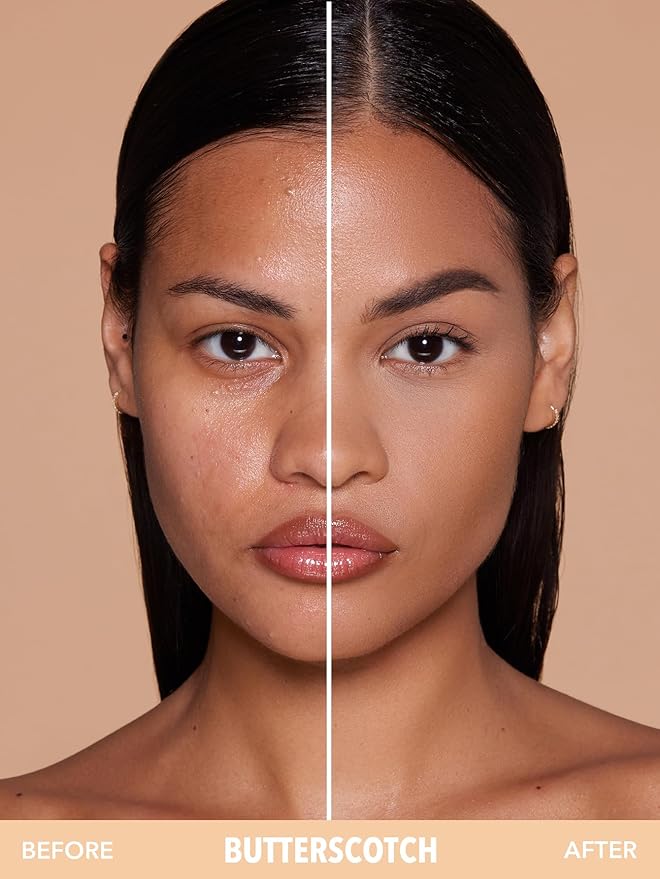 SHEGLAM SKin-Focus Full Coverage Powder Foundation Oil-Control Lightweight Face Pressed Powder Makeup-Butterscotch