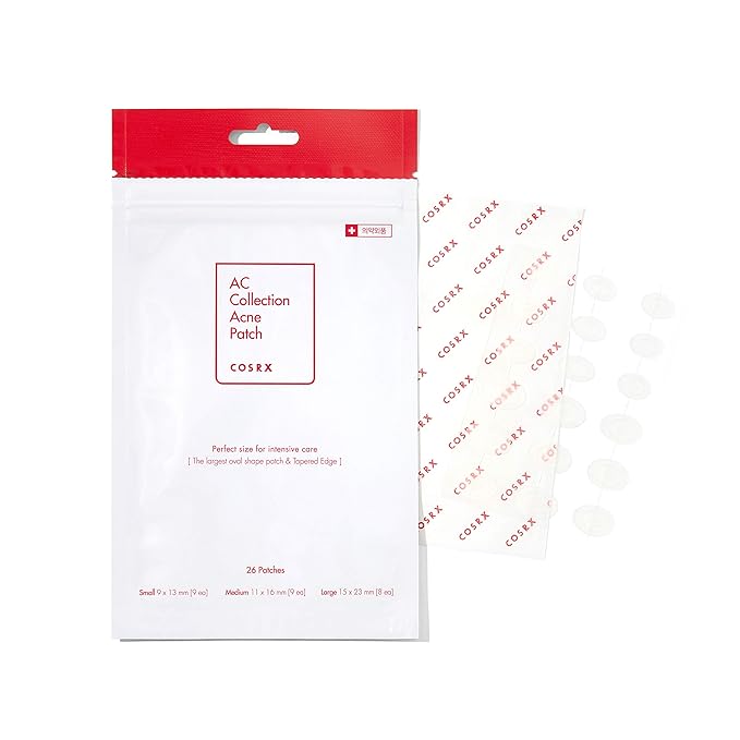 COSRX AC Collection Acne Patch, 26 Patches with Centella Asiatica Extract, Blemishes and Zits Cover, Spot Stickers for Face and Body