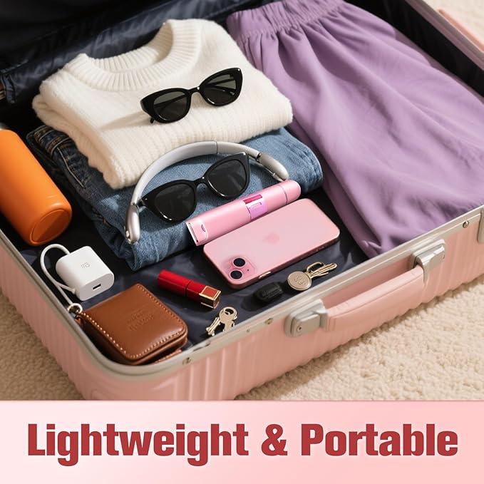 Bikini Trimmer for Women, 2 in 1 Electric Razor with LED Light, Body Facial Hair Remover, Type-C Charging, Wet/Dry Use for Smooth Skin