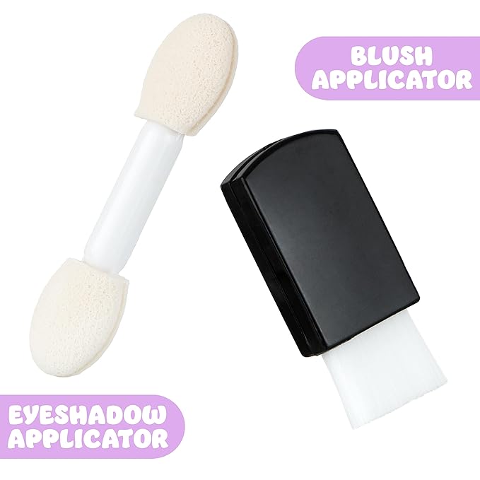 Expressions 10 Color Eyeshadow Palette & Blush Makeup Novelty Beauty Set, Fold Out Compact with Mirror, Washable, Non-Toxic,Galaxy Love Glisten & Glitter Makeup Palette