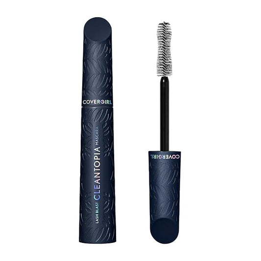 CoverGirl Lash Blast Cleantopia Volume Mascara, 790 Ultramarine Black Frost, Vegan Formula, Clean, Volumizing, for Sensitive Eyes, Doesn't Smudge, 0.32oz