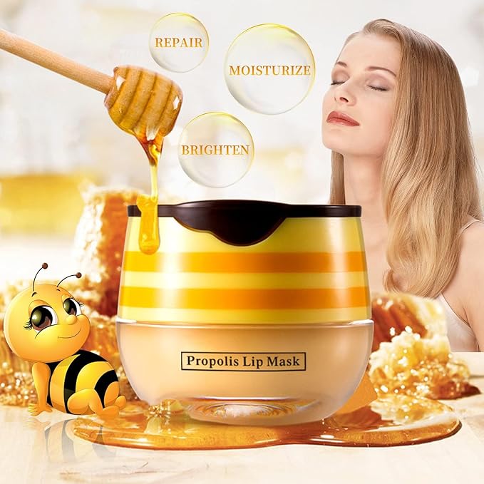 Bee Honey Lip Balm Honey Pot,