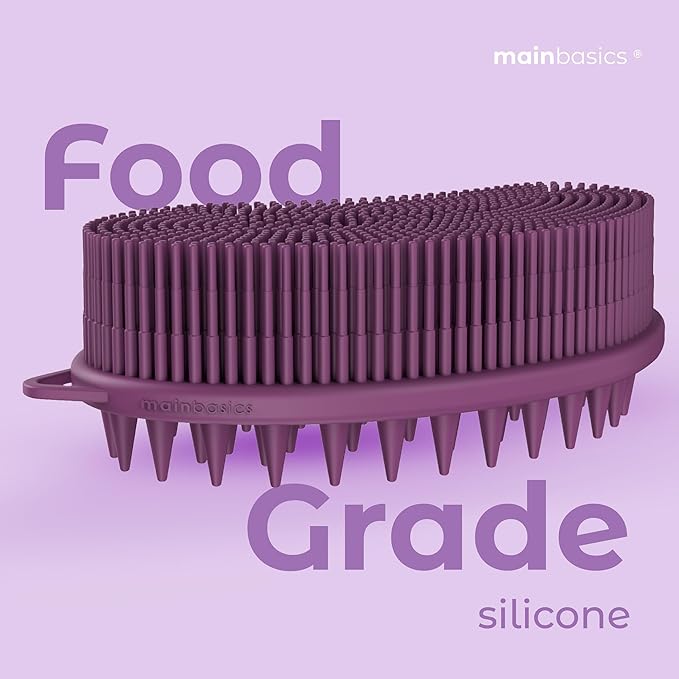 Mainbasics exfoliating silicone body scrubber