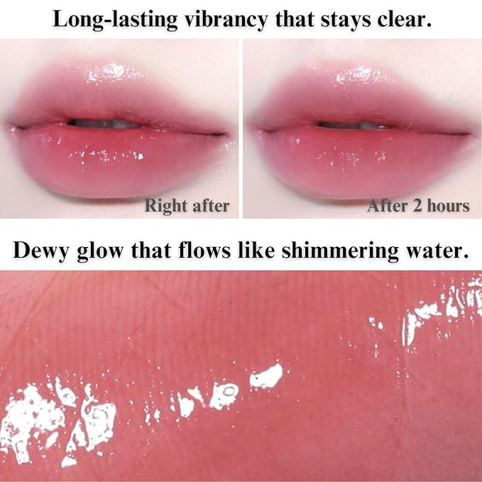 BBIA Glow Tint – Lip Plumping Volumizing Glossy & Glowy Lip Stain Naturally Moisturizing Comfortable Texture Lightweight Long-Lasting Vivid Color Non-Sticky Korean Makeup (17 AUTUMN, Pack of 1)