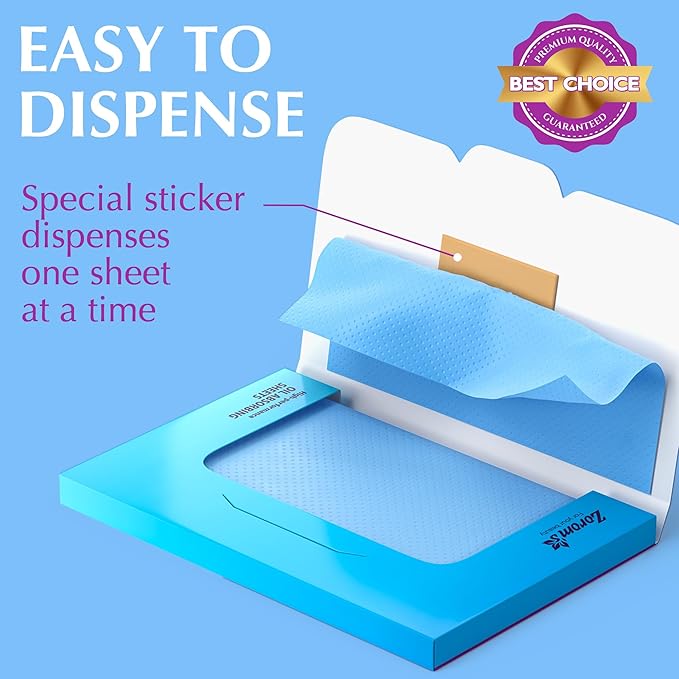 Premium Oil Absorbing Sheets for Face - 6 Oily Skin