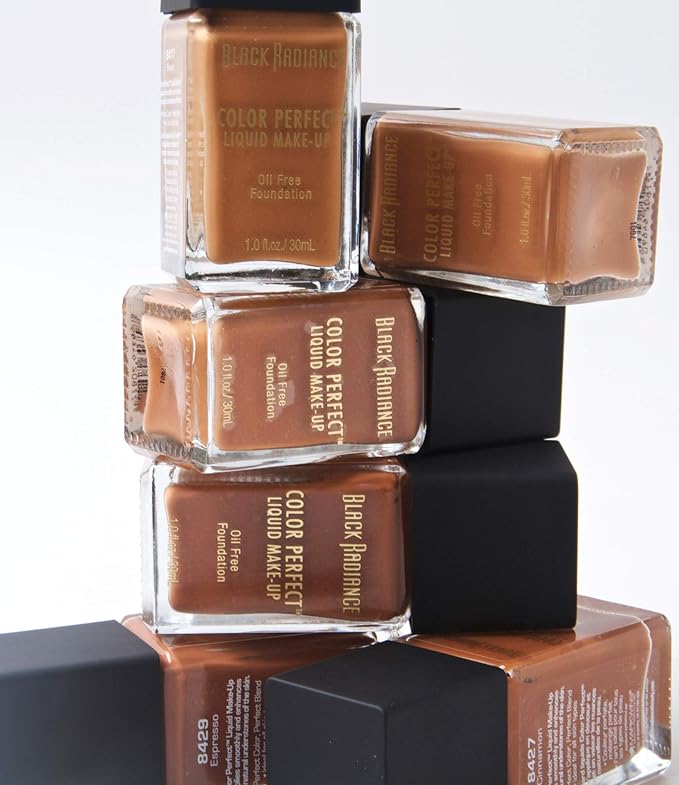 Black Radiance Color Perfect Liquid Full Coverage Foundation Makeup, Espresso, 1 Fluid Ounce