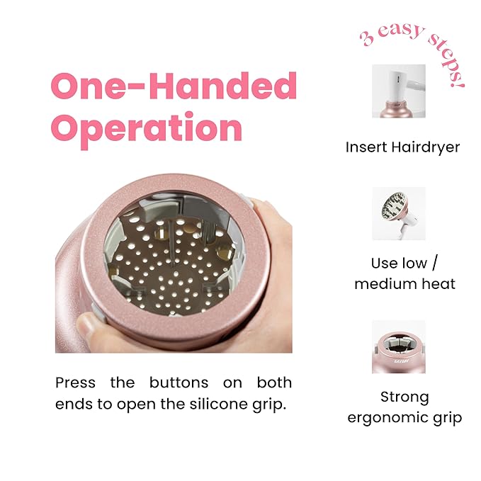 Universal Hair Diffuser “Super Sturdy” 1.7 Inch to 2.6 Inch for Natural Curly and Wavy Hair, Hair Dryer Attachment (Blue Lagoon)