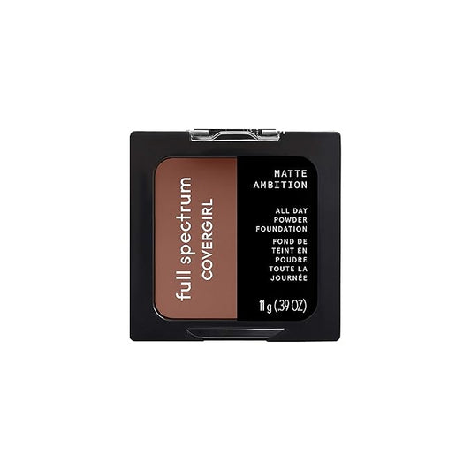 COVERGIRL Matte Ambition, All Day Powder Foundation, Deep Cool 1, 0.39 Ounce, 11g