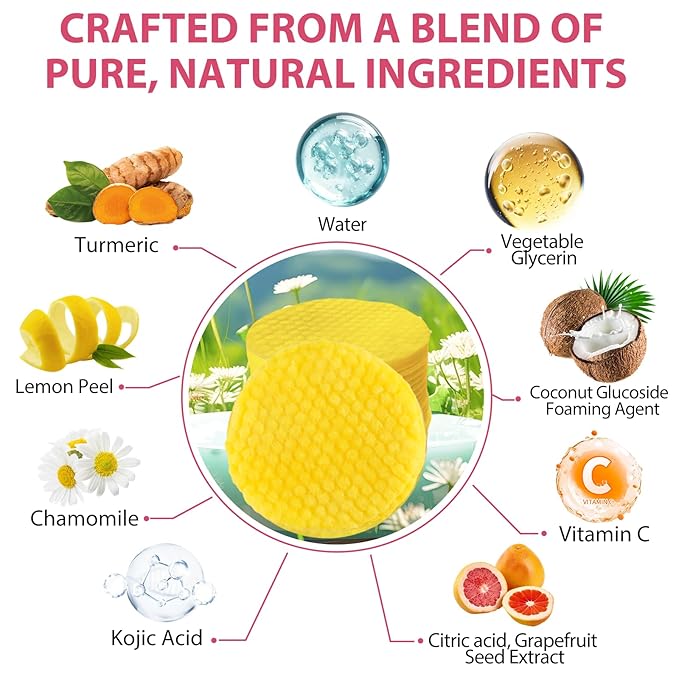 2 pack turmeric cleansing pads,