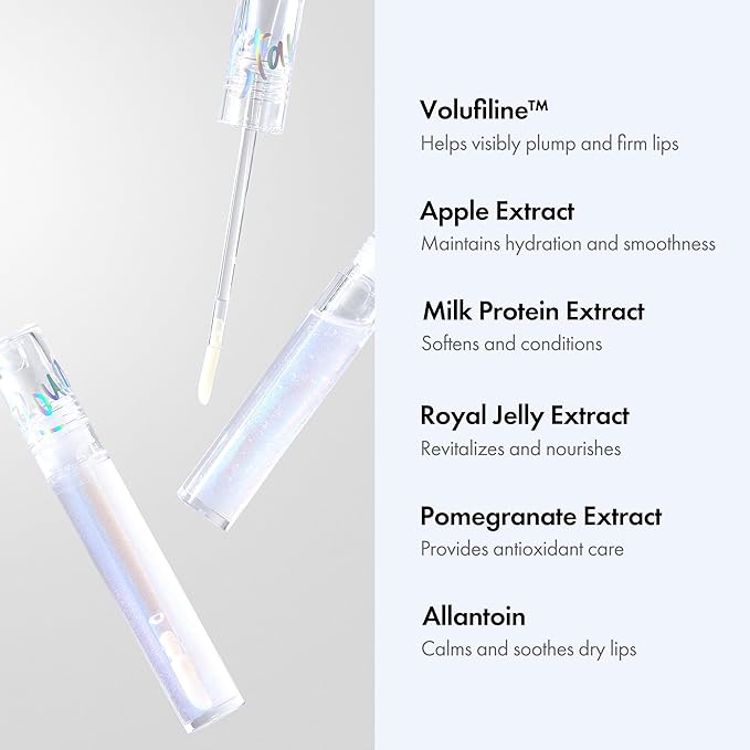 Rouge Star Glossy Lip Oil - Hydrating Lip Gloss - Non-Sticky Shine with Argan Oil & Vitamin - Deep Moisturization & Lip Softening 0.14 oz (Glossy Lip Oil)