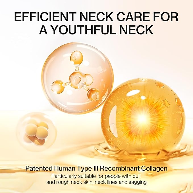 Z:SEA Neck Firming Cream with Roller - Anti-Aging Treatment, Hydrating & Tightening with Collagen, Vitamin C, Hyaluronic Acid, Reduces Wrinkles, Lifts & Firms Skin for Youthful Look, 5.29 fl oz