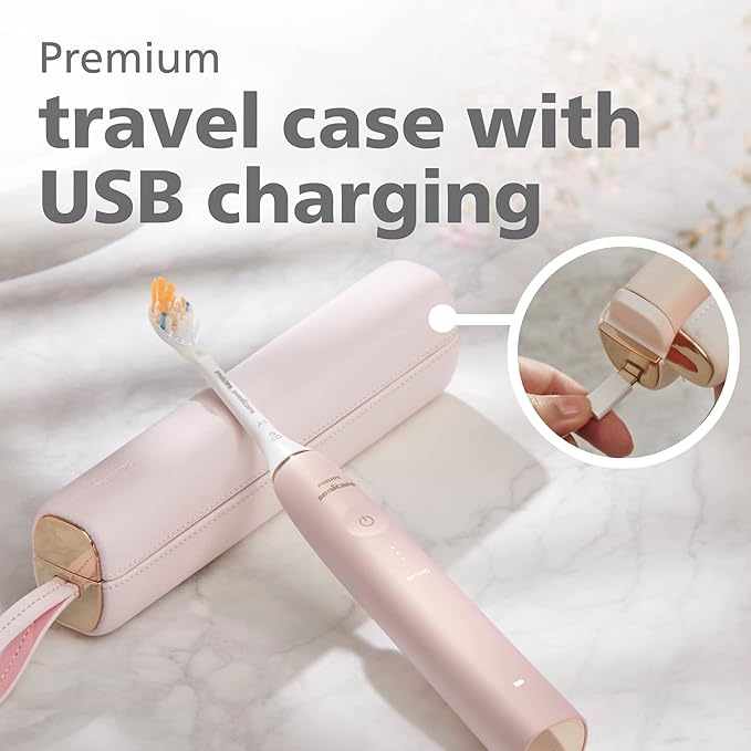 Philips Sonicare 9900 Prestige Rechargeable Electric Power Toothbrush with SenseIQ, Pink, HX9990/13