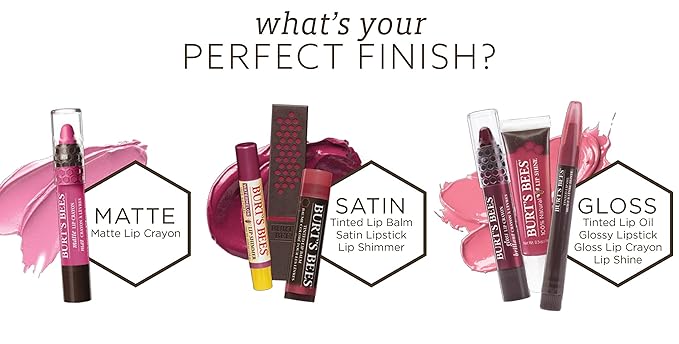 Burt's Bees 100% Natural Tinted Lip Balm, Sweet Violet with Shea Butter & Botanical Waxes - 1 Tube