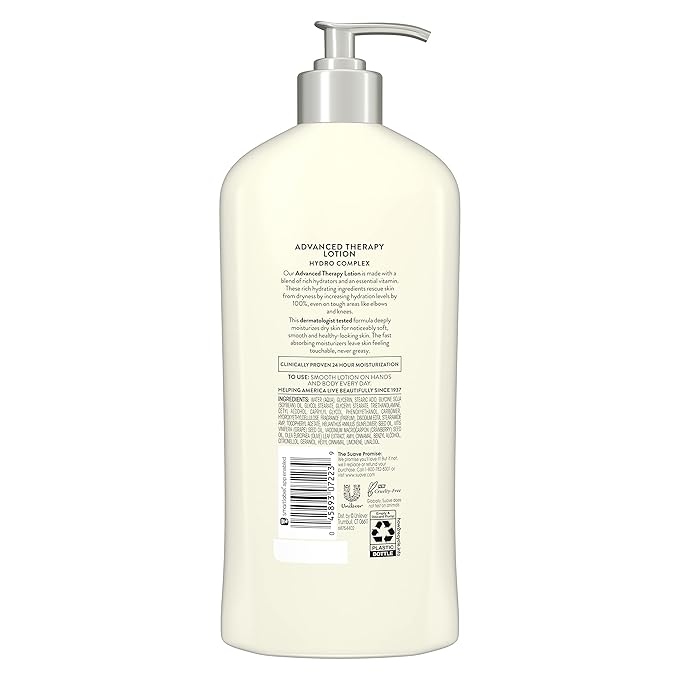 Suave Skin Solutions Body Lotion, Advanced Therapy, 18 Fl Oz (Pack of 6)