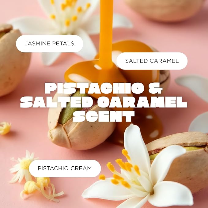 Cake Beauty Hair & Body Mist, The Finishing Touch - Pistachio & Salted Caramel Scent - Infused with Vitamin E & Argan Oil - For All Skin & Hair Types - 6.8 Fl Oz / 200 mL