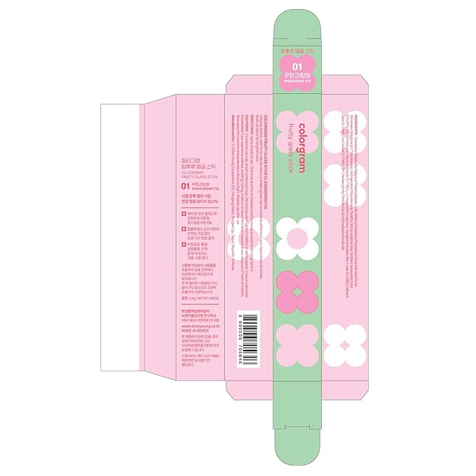 COLORGRAM Fruity Glass Stick 02 DARLING PAPAYA | Long-Lasting Juicy Lip Tint with Radiant, Glossy Finish | Melting Syrupy Texture for Vibrant, Hydrated Lips | Non-Sticky Shine