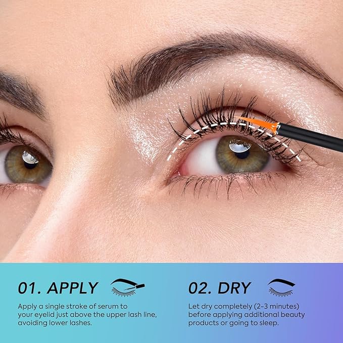 Premium Lash Serum for Eyelash Growth Serum, Advanced Formula for Fuller and Thicker Lashes and Brows 5ml