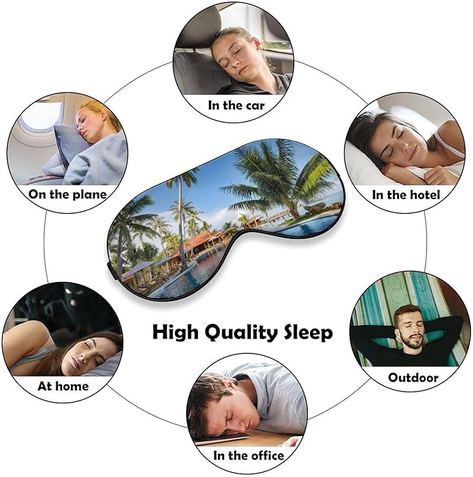 Customize Eye Mask Personalized Sleep Mask Upload Your Image Text Logo Custom Eye Cover with Adjustable Strap for Men Women Friends Brothers and Sisters, Black, 8.1"x4.1"