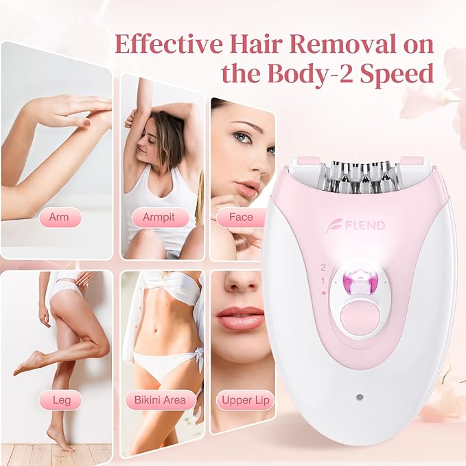 Epilator,Epilator for Women Facial Hair Removal Rechargeable,2 Speeds Hair Removal,HairRemoval Device with 36 Tweezers,Hair Removal forWomen Legs/Face/Bikini/Arms,Womens Electric Shaver Smooth Skin