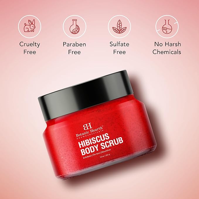 Botanic Hearth Hibiscus Body Scrub Exfoliator