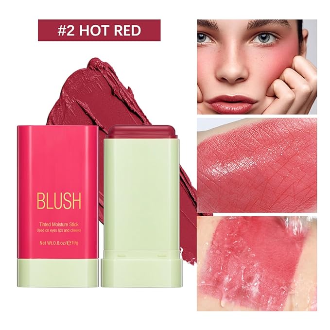 Blush Stick, Cream Blush Stick for Cheeks &