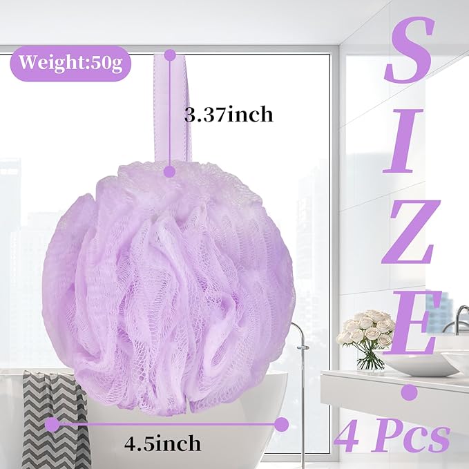 Bath loofah sponge body scrubber