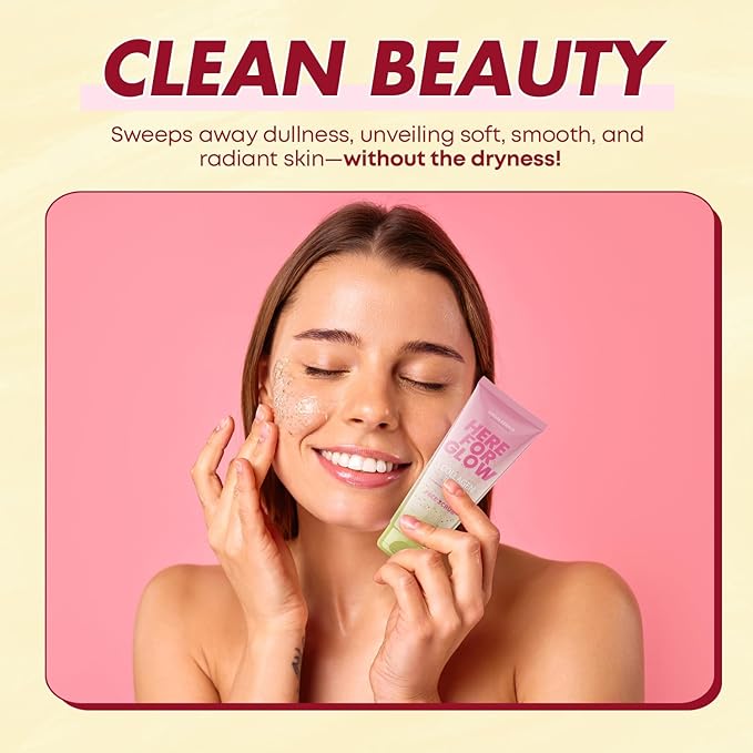 Collagen Facial Scrub - Dermatologist Tested, Anti-Aging, Hydrates & Improves Firmness, Korean Skin Care, 95% Natural, Clean Beauty, Non - GMO, Cruelty - Free - 1 Pack