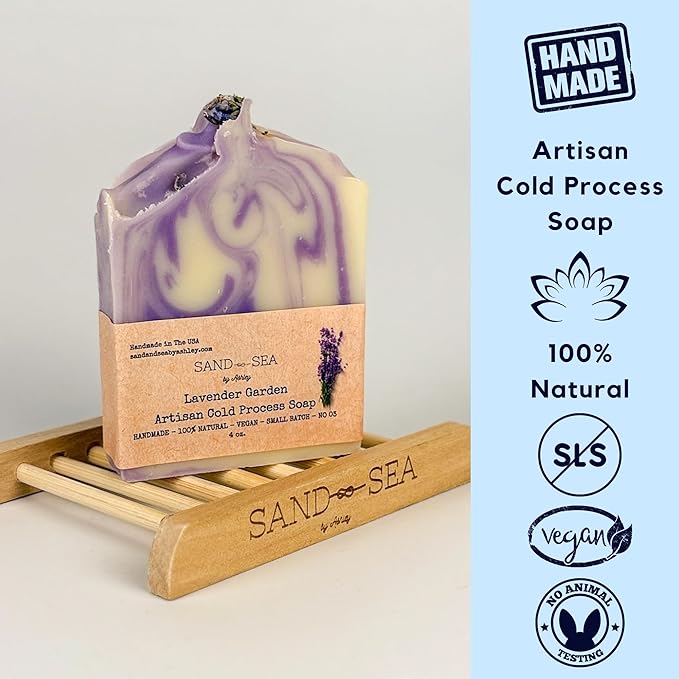 Birthday Gift Baskets for Women, Handmade Lavender Gift Box, Natural Relaxing Spa Self Care Package for Woman 13 Pc, Spa Gifts for Women, Gift Basket for Her, Birthday Box (Lavender Garden)