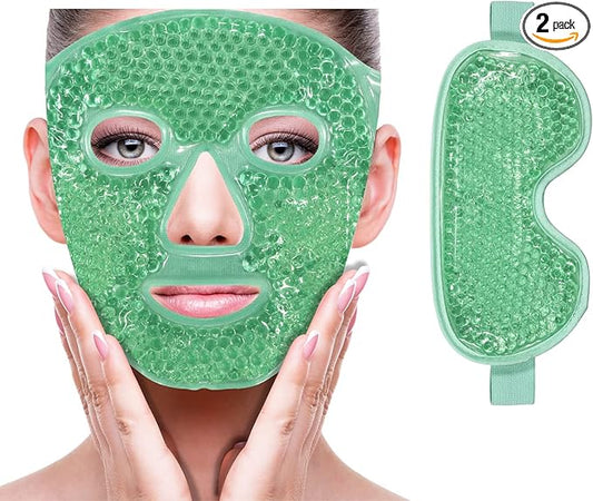 Cooling ice face eye mask