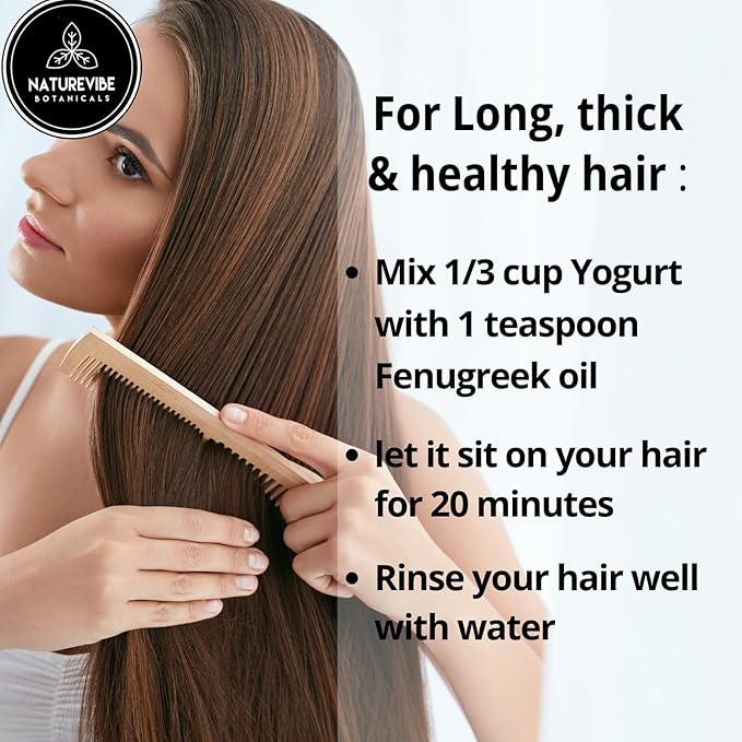 Naturevibe Botanicals Fenugreek Oil 32 Ounces | 100% Pure and Natural | Great for Skin Care and Hair Care